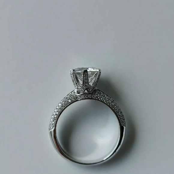 🆕️$1500  2CT 14k White Gold Round Moissanite Diamon… - Picture 9 of 12